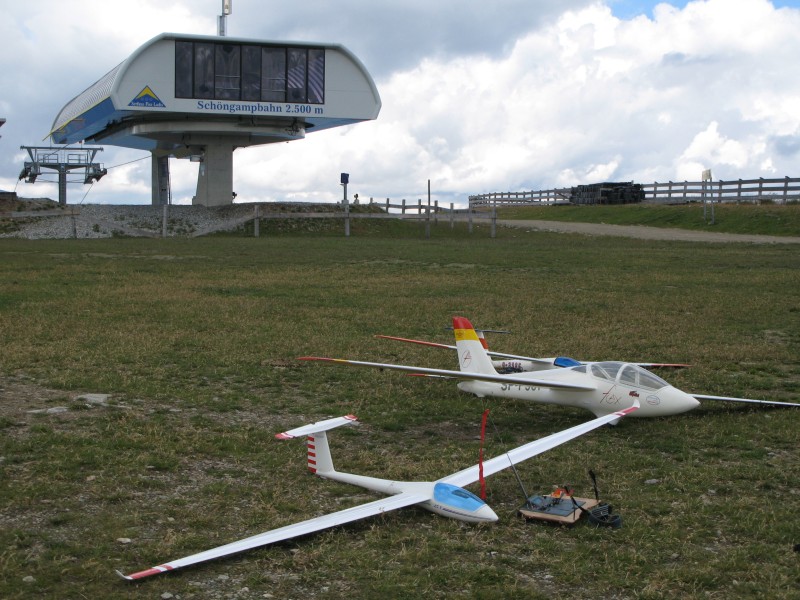 LS8-18 auf dem Schönjöchl, August 2007