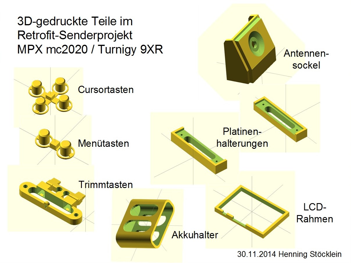 3D-Druckteile für die mc2020