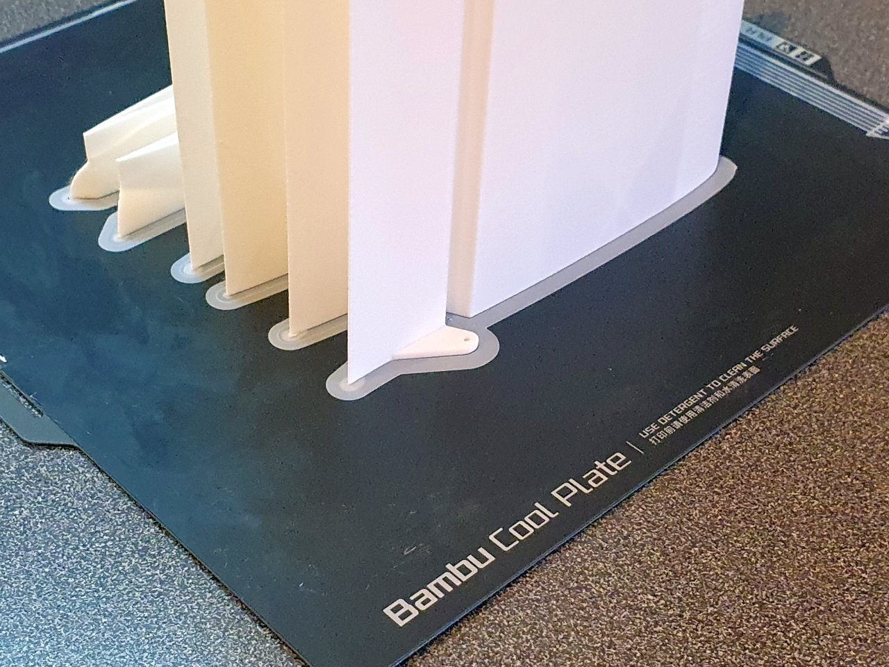 Tragflche auf der Druckplatte