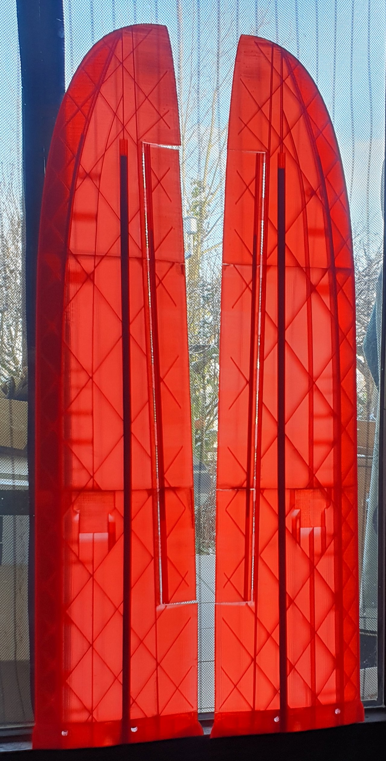 Tragflchen aus transparentem PETG