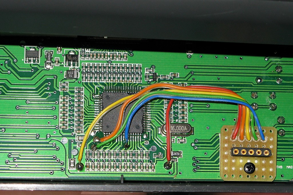 ISP-Programmieradapter am Atmel Mega64