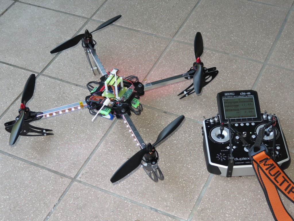 X525copter mit Flip32 Controller