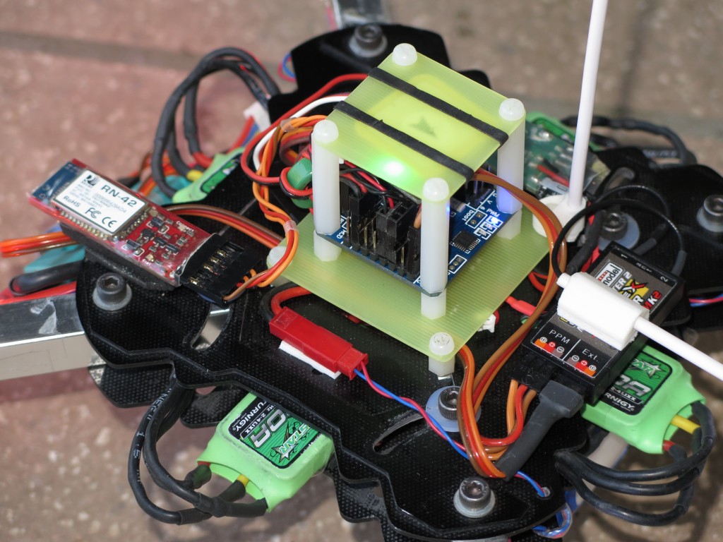 Elektronikstack auf dem X525